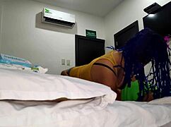 my stepmom said suck my big pussy and we'll fuck, i accepted the challenge 😏