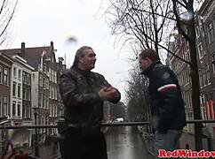 Redlight Blonde Sucks and Bangs Tourist in Boots