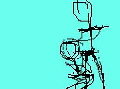 testando minha animação em pixel art com boneco fazendo sexo oral só na boquete