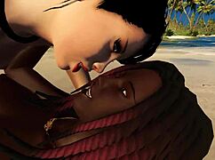 Ebony Alina Fingers Outdoors with Squirting