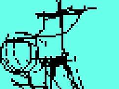 testando minha animação em pixel art com boneco fazendo sexo oral só na boquete