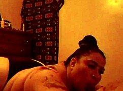 BBW Carlee Gives Intense Blowjob with Big Ass Focus