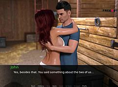 John and Julia enjoy fun in the barn at Dusklight Manor