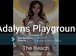 Explore Humiliating Jerk Off Instructions on the Beach in Adalyns Playground Episode 2