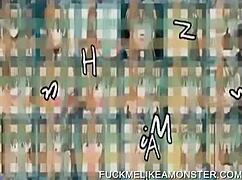 Anime maid goes wild, masturbating until she's soaking wet!