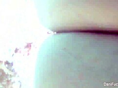 Dani Daniels dives into steamy pool fun with GoPro. Her oral skills shine by the water.