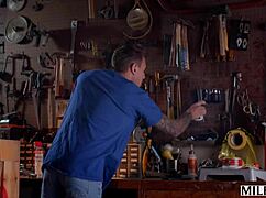 Milfy realtor penny, a brunette, can't resist his hard dick, indulging in blowjobs, licks, and positions like bent over and missionary.