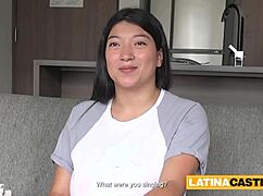 Huge Tits Thick Latina Endures Intense Tit Fuck and Deepthroat in Fake Job Casting