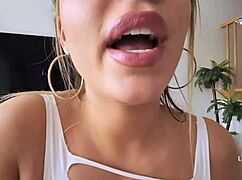 Vegan Step Sister Eats My Big Sausage Bent Over