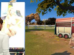 Beautiful PerkyTitty Model FUCKS Painter OUTDOORS in Wild Session