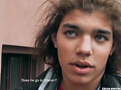 Does he make friends fuck him and taste cum?