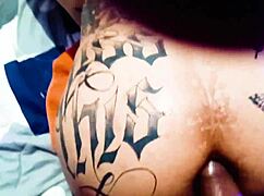 My Russian Friend Fingers Her Ass During An Intimate Interview, Exploring Desire With Interracial Touch.