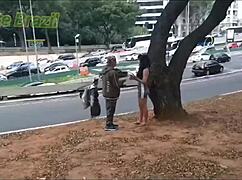 brunette with big pussy lips rides cowgirl in lingerie