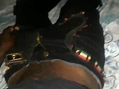 Kenyan Black Guy Strokes His Big Black Cock