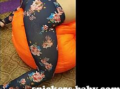 Big Ass Teen Feels Naughty in Leggings and Panties