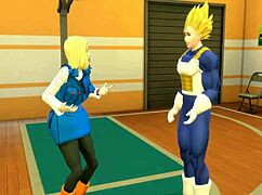 Vegeta Pounds No 18 And Bulma Hard In Anal Cheating