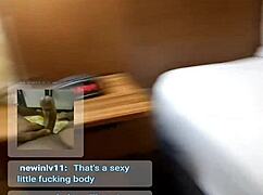 Wife Plays On Live Webcam With Natural Assets