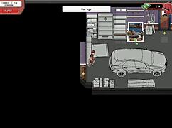 Playing spooky milk life hentai game with indian yoga teacher 😈