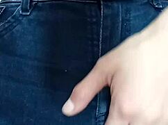 i'm playing with a belt on my pussy, spankin it hard