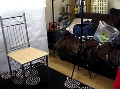 In this hd video, a woman in stockings and heels gets bound in bondage play.