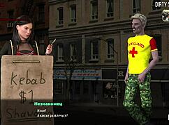 touch my breasts in this anime hentai groping game episode.