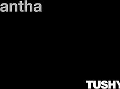 samantha takes cock deep in her ass boldly