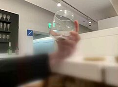 Homemade POV of Cute JK with Hidden Big Ass Giving Blowjob and Doggy Style.