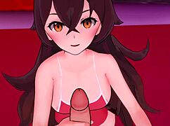 Amber En Traje De Ba�o Corre Pajas Con Los Pies