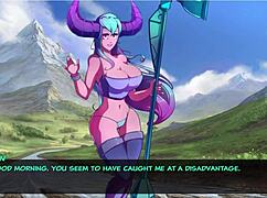 i fucked big tits anime girl rough against the rocks