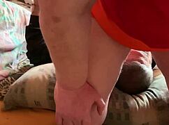 Femdom BBW mistress makes me sniff her dirty pussy!