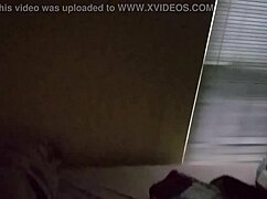 busty old woman gets horny blindfolded sex with big tits.