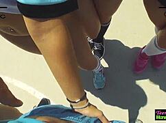 Real Teen 18+S Tits Get Spunked At Party