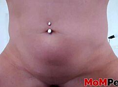 i plowed cute milf's big tit's and cum sprayed her pov