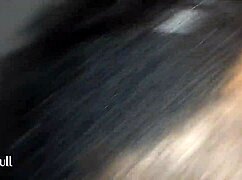 Damn, Sucking That Huge Black Cock Under the Night Sky!