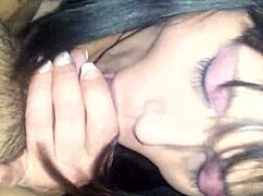 Kimmy cheats on her boyfriend by giving a blowjob to another guy in this amateur video.