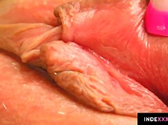 Sophie Cat, a hottie, enjoys a solo scene with toys and dildos.