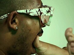 Lady Milf Teaches Interracial Blowjob With Big Cock