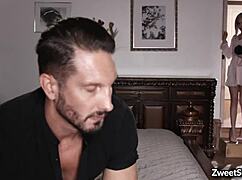 tiny babe kiara cole and quinton james can no longer resist the temptation of one another and started a sensual hardcore sex