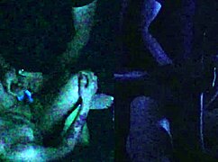 Carrie b in a wild blacklight fuck fest with choking