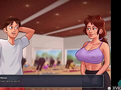 Summertime Saga 53: Intense Roleplay With Neighbor's Amazing Tits. Big Ass Teen And Milf In Game.