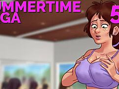 Summertime Saga 53: Intense Roleplay With Neighbor's Amazing Tits. Big Ass Teen And Milf In Game.