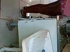 Her husband hits the bar so I fuck the latina neighbor in lingerie