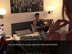 blonde babe gets missionary fucked to orgasm and creampie in cartoon