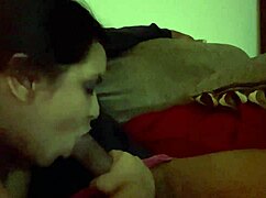 Morning Blowjob with Cum Swallow on Big Black Cock by Horny Latina Deepthroat