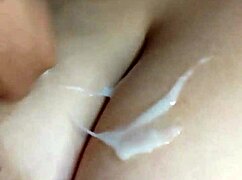 I cum on my sister-in-law's huge tits. She's a curvy milf with big boobs.