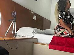 My step aunt engages in face fucking and ass play, willing for anything with her milf body.