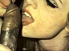 Rare vintage interracial threesome fun