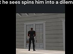 Alone at home, feeling horny and needing a spanking 😏