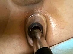 I’m obsessed with this close-up anal tunnel play using a vibrator, dildo, and toys. It’s pure amateur bliss!