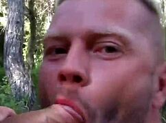 Ever seen a huge dick get attention outdoors in public cruising?